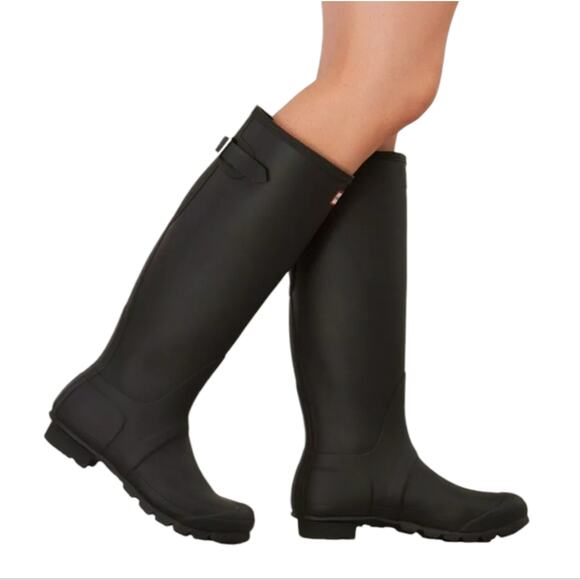 Hunter Original Grey Tall Rain Boots Wellies Size 10 - Picture 14 of 14